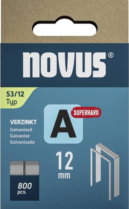 Actual product image Novus Fine wire staples A 53 12mm Super Hard