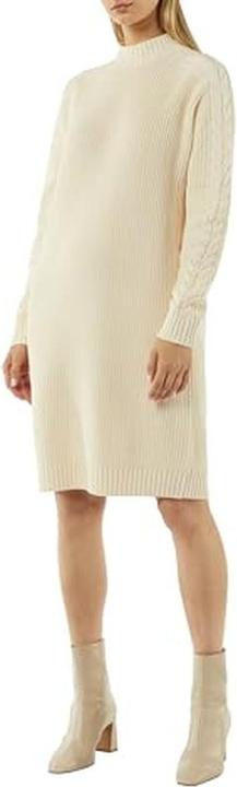 Produktbild Comma Kleid Kurzes Strickkleid mit Zopfmuster am Ärmel (XL)