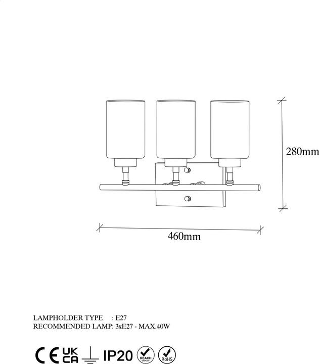 Actual product image Hanah Home Andre (E27)