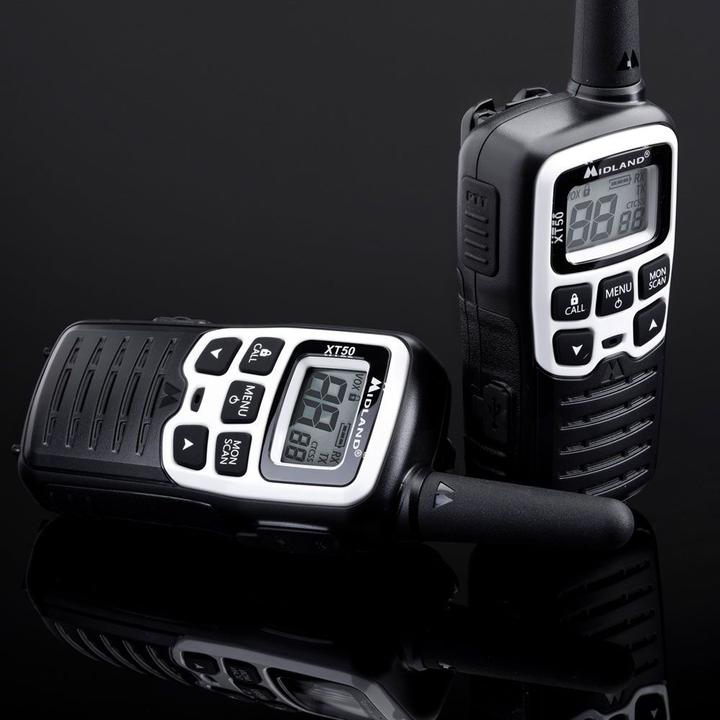 Produktbild Midland XT50 Adventure Funkgeräte schwarz/silber (8 km)