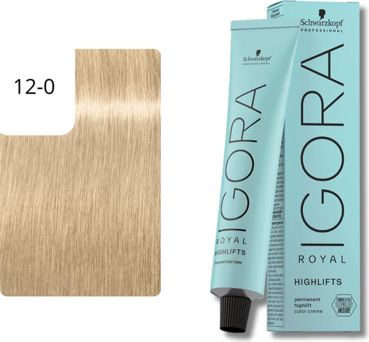 Productafbeelding Schwarzkopf Igora Royal Permanente Kleurcrème (12-0 Speciaal Blond Natuurlijk)