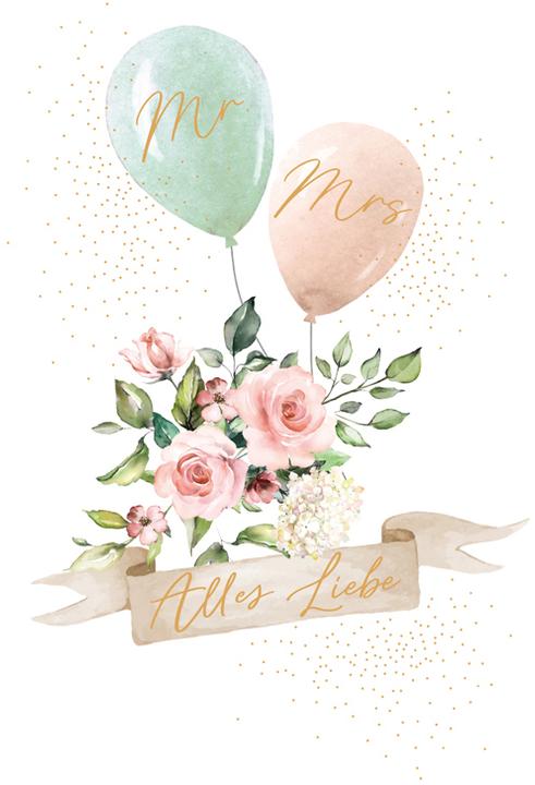 Produktbild ABC Hochzeitskarte (1 Stk.)