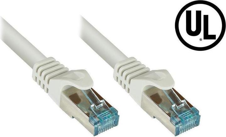 Actual product image Good Connections RNS® patch cable Cat.6A, with measuring protocol + serial no., S/FTP, PiMF, halogen-free (LSZH) (S/FTP, CAT6a, 1 m)
