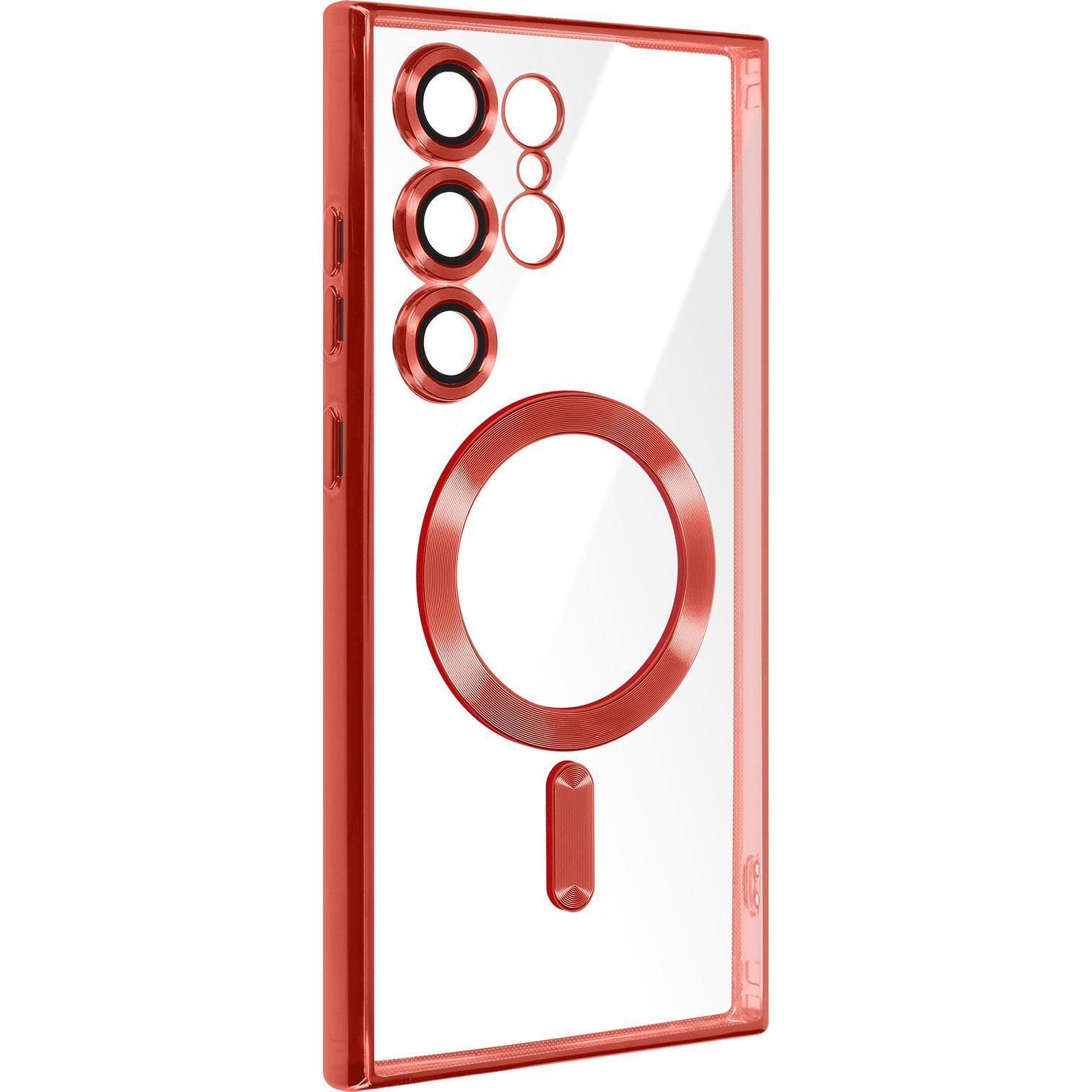 Thumbnail - Avizar Chrom Handyhülle Series (Samsung Galaxy S24 Ultra), Smartphone Hülle, Rot