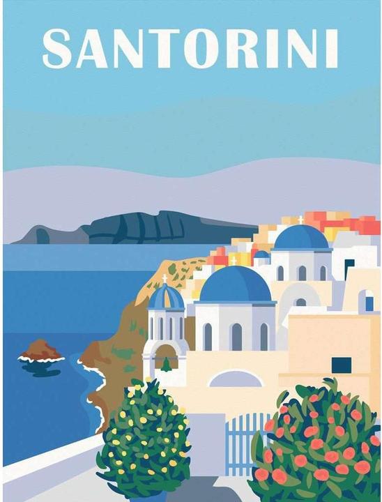 Actual product image Ravensburger CreArt - Malen nach Zahlen Shades of Santorini