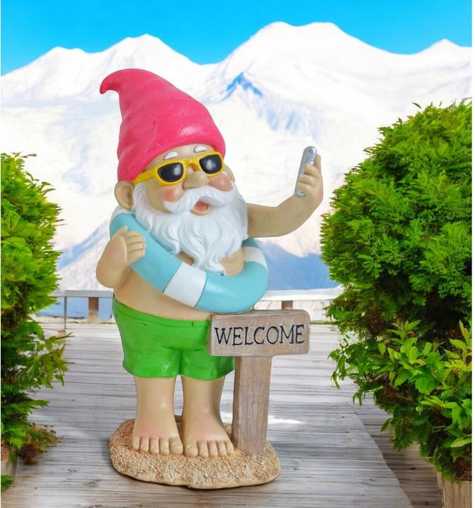 Produktbild Dameco Dekofigur Gartenzwerg Beach Welcome, Eigenschaften: Keine