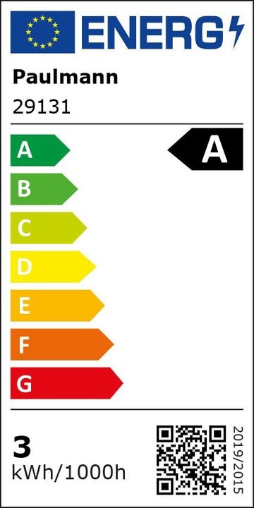 Energy Label Paulmann Drop Eco-Line filament (E14, 2.50 W, 525 lm, 1 x, A)