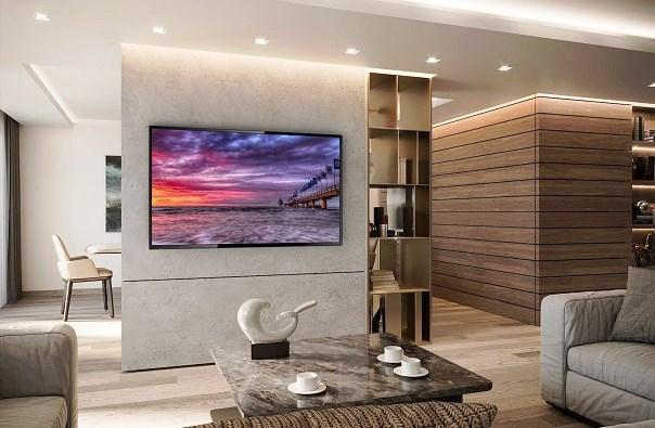 Image du produit Meliconi - Flag TV, réversible, pour 49-75 TV, noir (Mur, 70 kg)