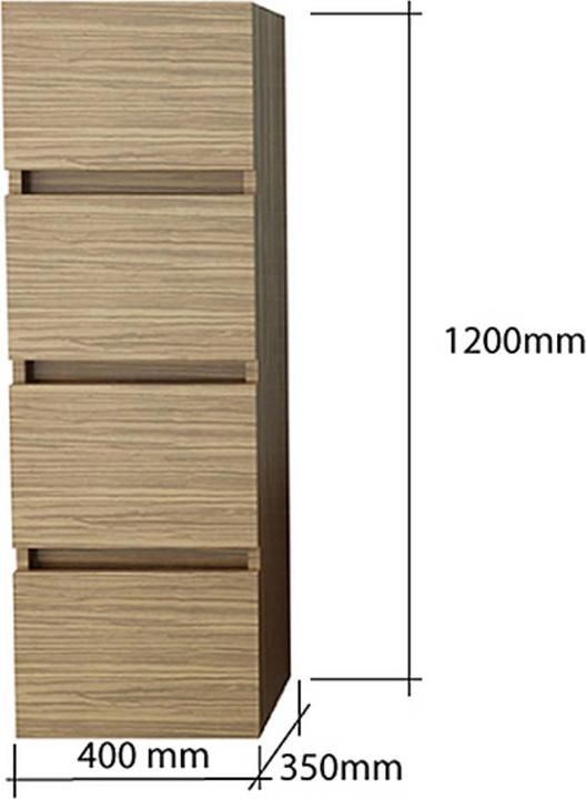 Immagine prodotto Jet-Line Armadietto da bagno KUFSTEIN light 120x40x35cm (120 x 40 x 35 cm)
