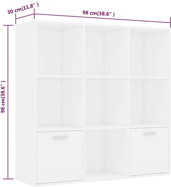 Immagine prodotto vidaXL Bücherschrank (98 x 98 x 98 cm)
