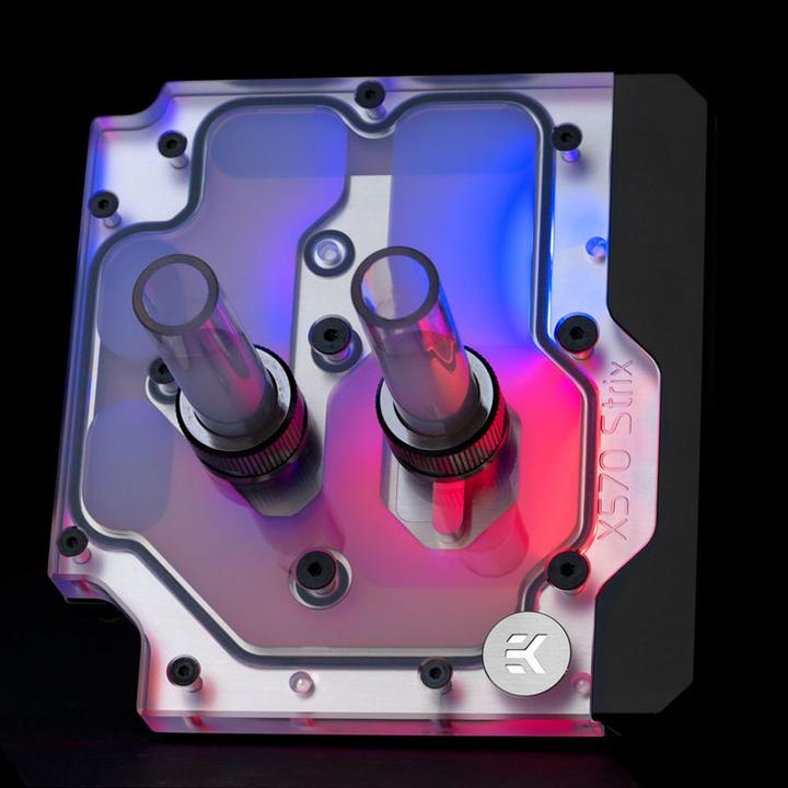 Actual product image EKWB EK-Quantum Momentum ROG Strix X570-E D-RGB Monoblock - Acrylic