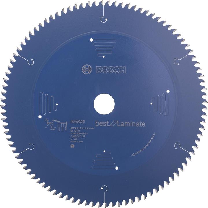 Produktbild Bosch Professional Zubehör Kreissägeblatt Best for Laminate, 305 x 30 x 2,5 mm, 96