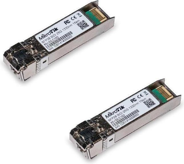 Produktbild MikroTik XS+2733LC15D - 2x SFP+-Module für 1G-, 10G- und 25G-Netzwerke