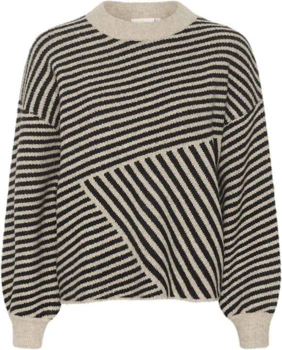 Black, feather gray melange