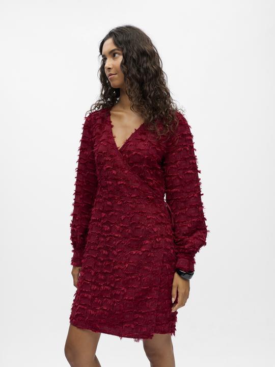 Image du produit Object Textured Kleid mit V-Ausschnitt (36)