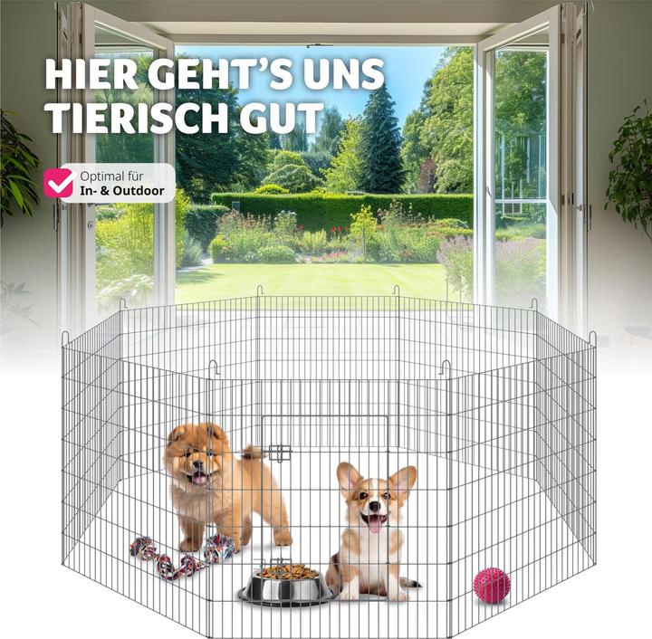 Image du produit tectake Enclosavecfiletdesécurité,systèmeemboîtable,Ø204cm