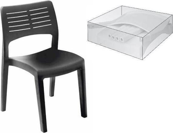 ProGarden Smart Stapelstuhl anthrazit