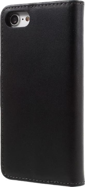 Image du produit Apfelkiste iPhone SE/8/7 Echtleder Flip Cover m. Karten Etui, Schwarz (Apple iPhone 7, Apple iPhone 8, Apple iPhone SE (2ème génération), Apple iPhone SE (3ème génération))