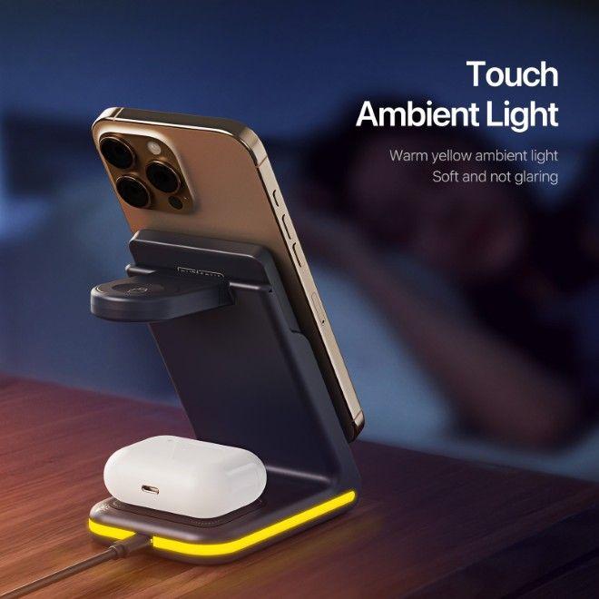 Actual product image Duzzona W24 Series 5-in-1 Wireless Charger with Powerbank 5000mAh