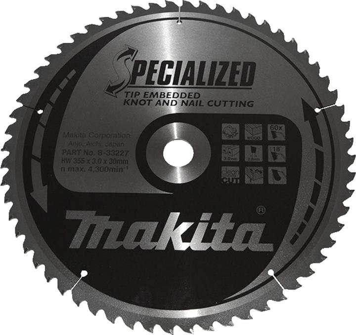 Productafbeelding Makita SPECIALIZED zaagblad 355x30x60Z