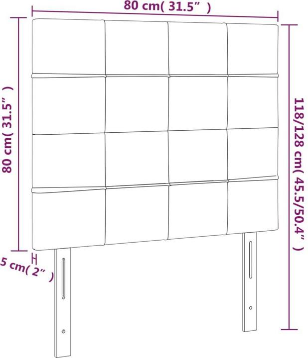 Image du produit VidaXL Ryanne (80 x 5 x 128 cm)
