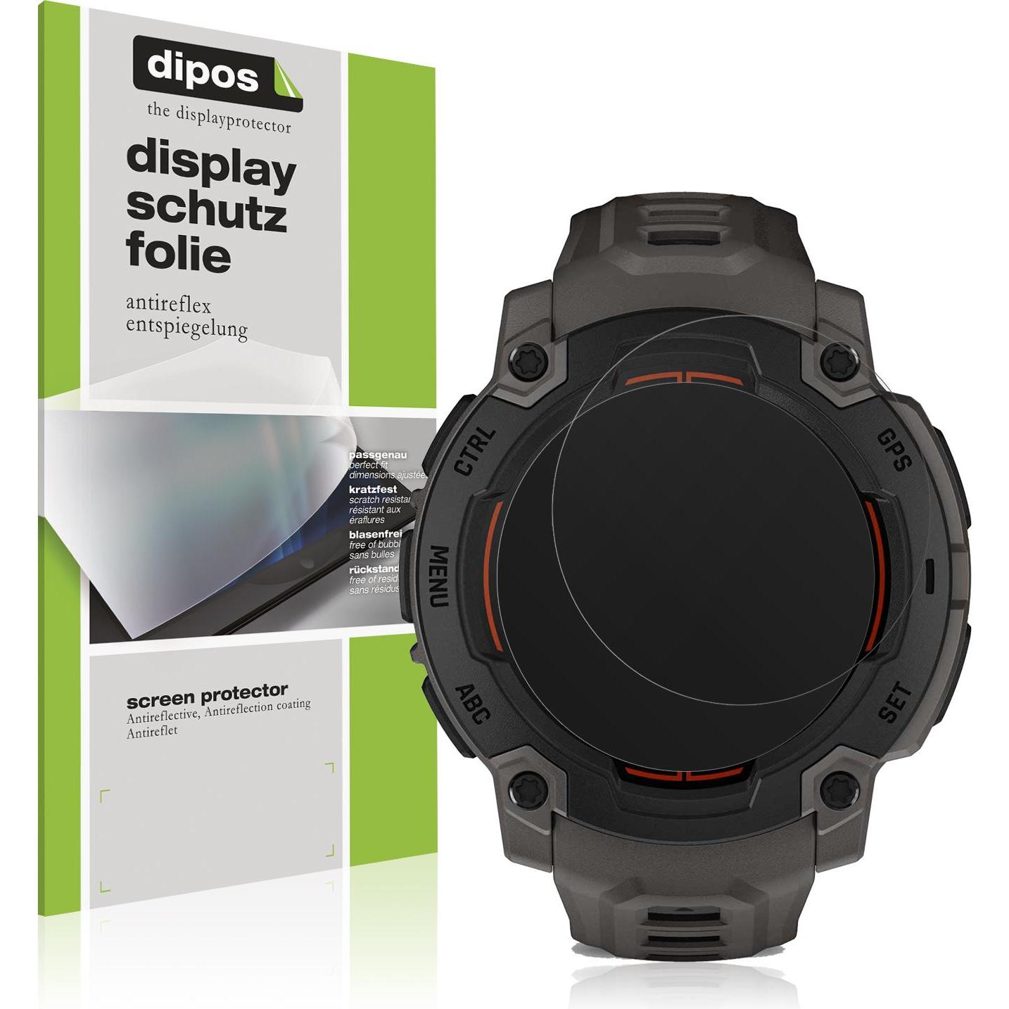 Dipos Schutzfolie Matt für Garmin Instinct E 45mm, Smartwatch Schutzfolie, Transparent