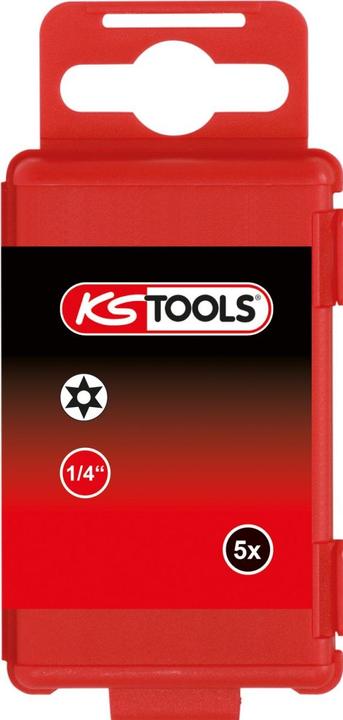 KS Tools 1/4" TORSIONpower Bit, Länge 75 mm (Innensechsrund TX, Sechskant (hexagonal))