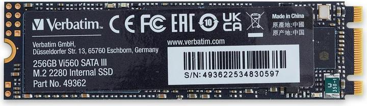 Actual product image Verbatim Vi560 S3 (256 GB, M.2 2280)