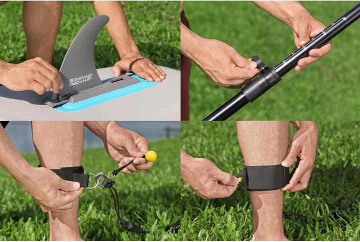 Actual product image Bestway Hydro Force Oceana CompactAir Inflatable Stand-Up Paddleboard Set with Built-in Pump 3.05 m