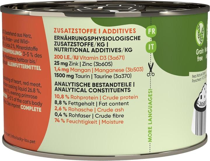 Immagine prodotto Lucky Lou Cibo umido per gatti (Adulto, 1 pz., 246 g)