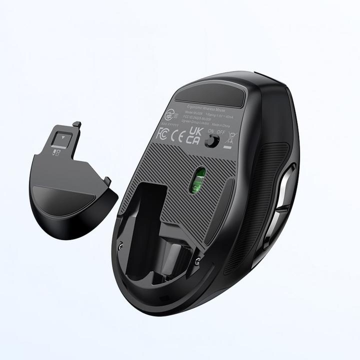 Actual product image Ugreen USB Optical Wireless Mouse 2.4GHz 4000 DPI black (MU006) (Wireless)