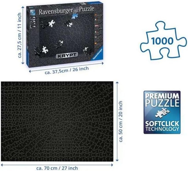 Produktbild Ravensburger Krypt Black (736 Teile)