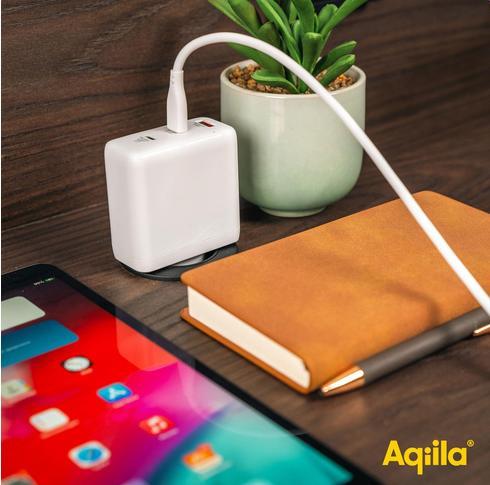 Productafbeelding Aqiila Chargebird W4 - GaN Wandlader, 120W PD - Wit (120 W, 3 ports)