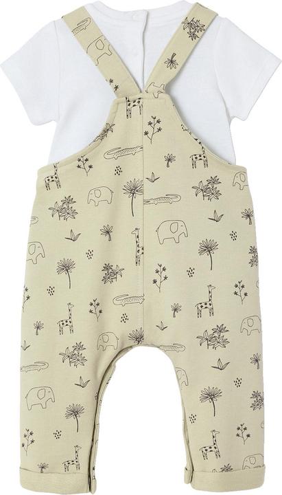 Actual product image Vertbaudet Baby-Set: Latzhose, Body & Halstuch, Dschungelmotive (68)