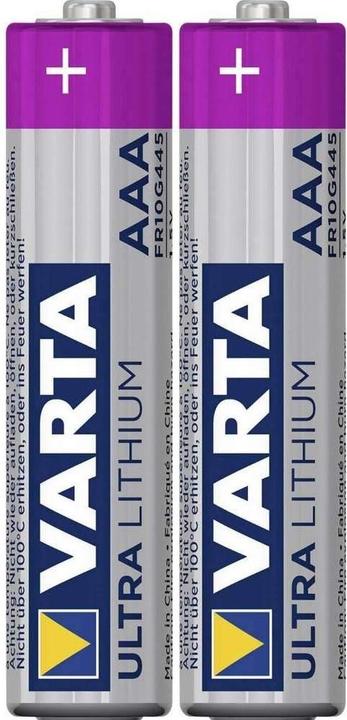 Produktbild Varta ULTRA Lithium (2 Stk., AAA, 1100 mAh)