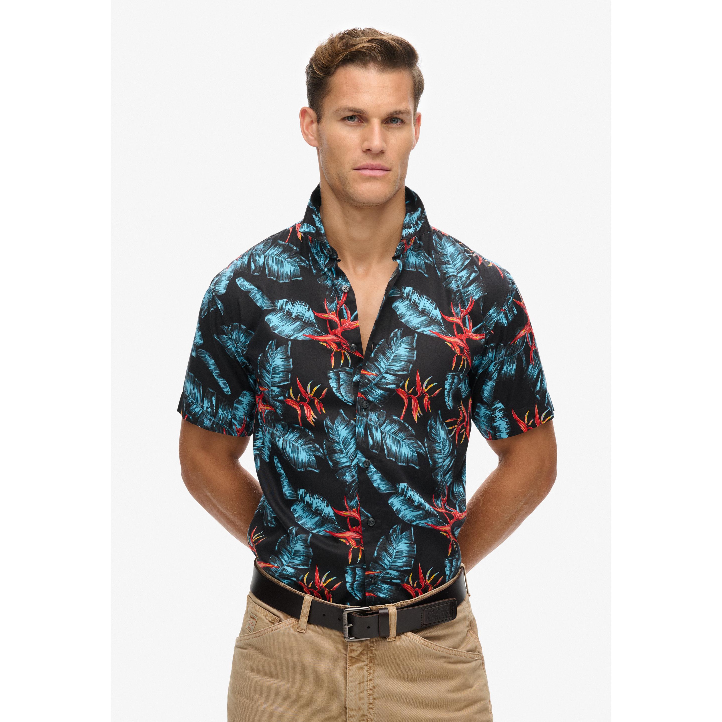 Thumbnail - Superdry, Herren, Hemd, hawaiihemd uperdry, Blau, (S)