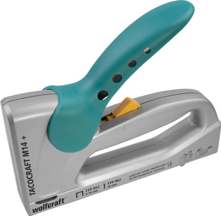 Actual product image wolfcraft 1 tacocraft M14+ - Hand tacker metal walk.
