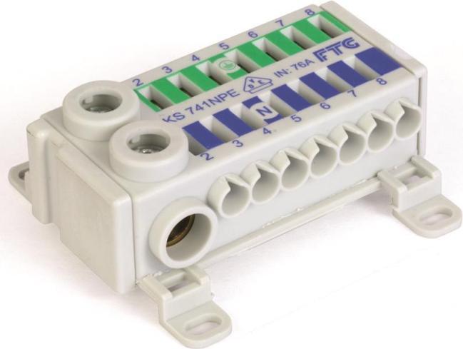 Actual product image FTG K00KS741NPE ECB Terminal strip KS741NPE 6qmm touch-proof 1p