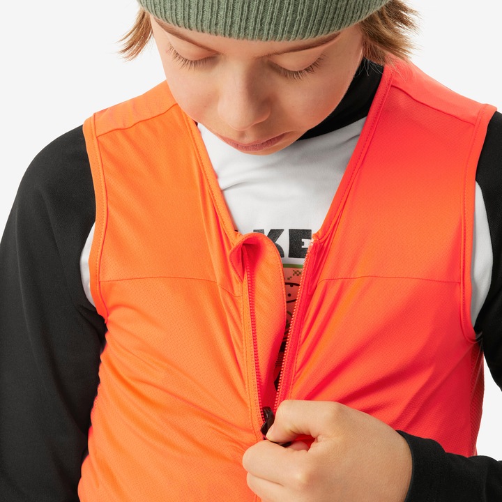 Actual product image Wedze Back protector kids MTB ski snowboard - DBCK 900 orange (152, Back protector)