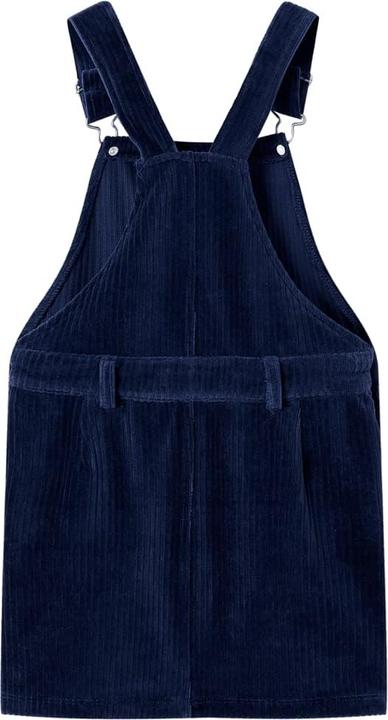 Produktbild vidaXL Kinder-Latzkleid Cord Marineblau 104,Material: 58 (104)