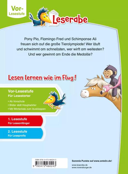 Produktbild Ravensburger Die Tierolympiade (Deutsch, Henriette Wich, 2021)