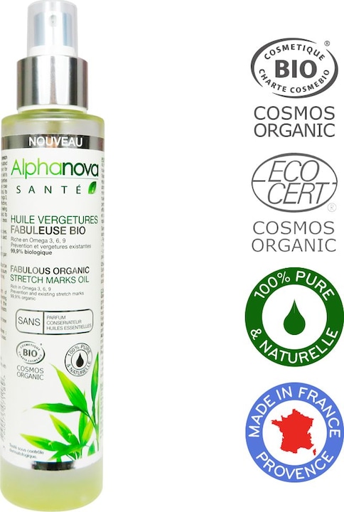 Alphanova Santé Huile Vergetures Fabuleuse Bio (100ml) (Körpercreme, 100 ml)