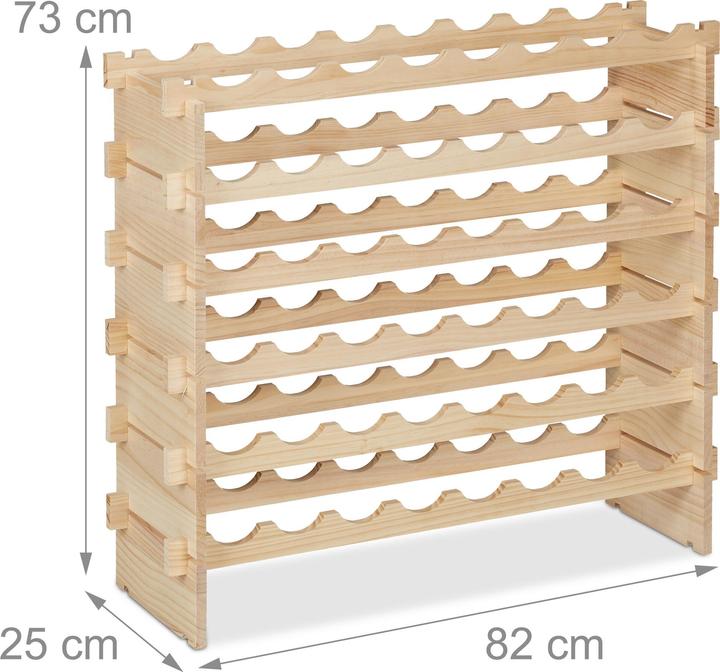 Actual product image Relaxdays wine rack (82 x 25 x 73 cm)