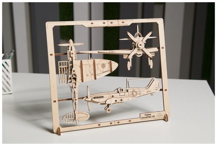 Image du produit Ugears 70196 Fighter Aircraft 2.5D Puzzle- Πολεμικό Αεροσκάφος 2.5D Πάζλ