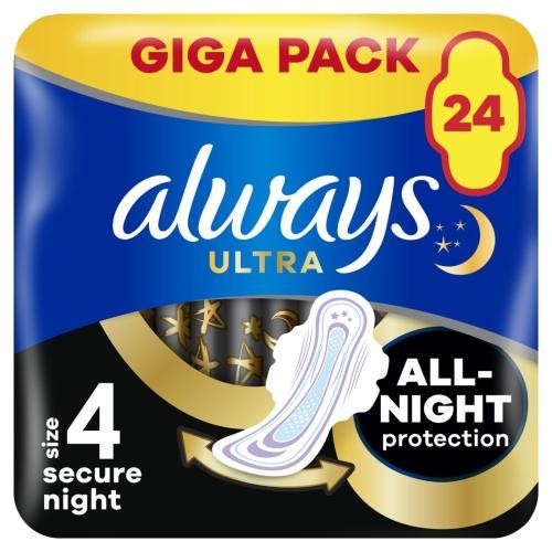 Image du produit Always Ultra Secure Night (24 x, Tampons sanitaires)