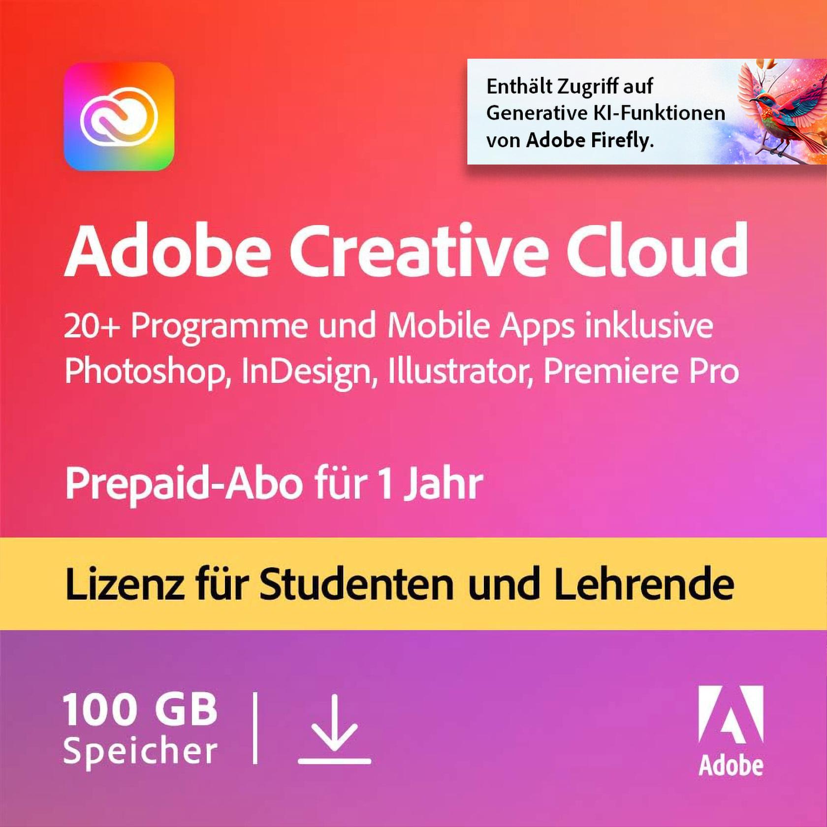 Adobe Creative Cloud Individual Education für Windows & Mac OS
