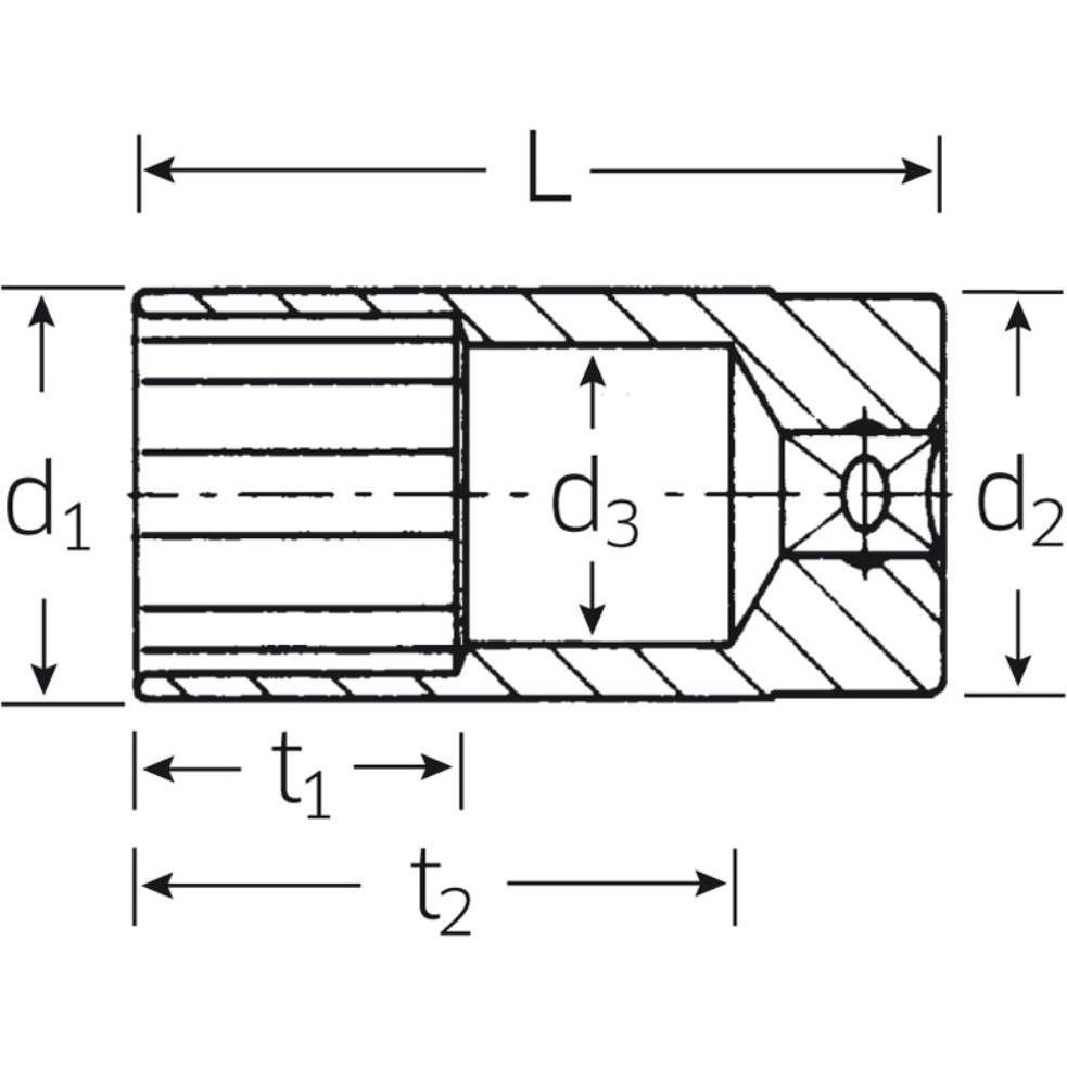 Thumbnail - Stahlwille, Steckschlüssel + Stecknuss, Doppelsechs-Stckschl ext.tief3/8DRx18mm (18 mm)