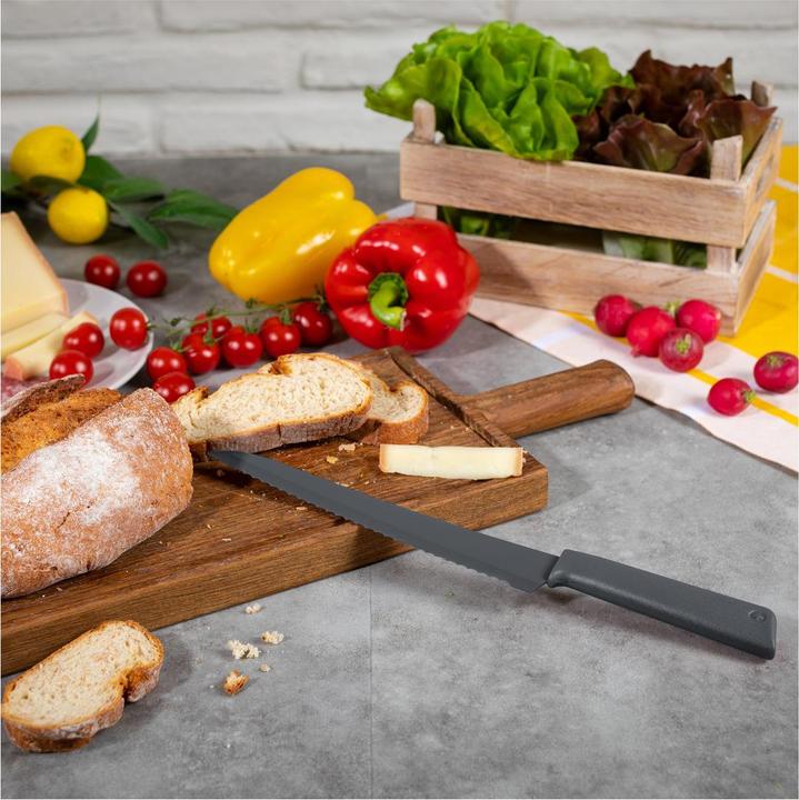 Actual product image Kuhn Rikon COLORI®+ bread knife grey (20.50 cm)