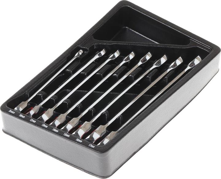 Actual product image RS PRO 8 piece offset gear spanner tray
