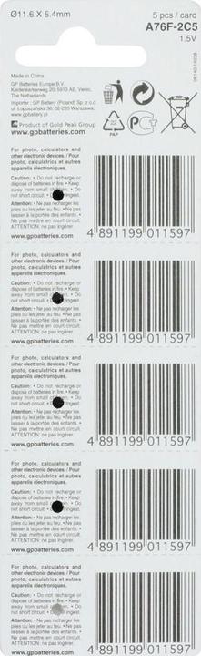 Produktbild GP Batteries Alkaline (10 Stk., LR44, 105 mAh)